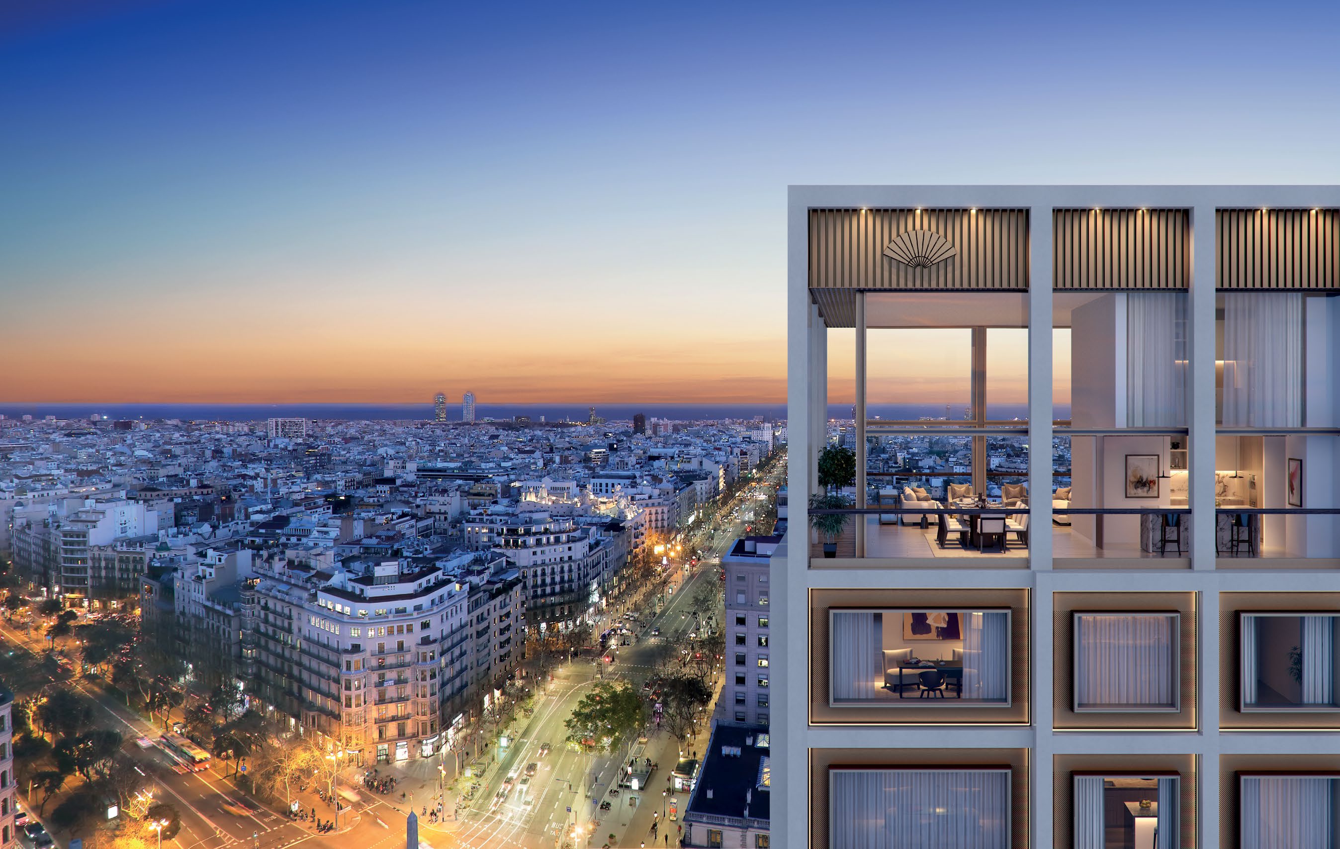 Edificio por la noche